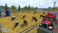 A vaca farming Simulator 2013 - screenshot do jogo