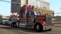 Camion rouge, dans American Truck Simulator
