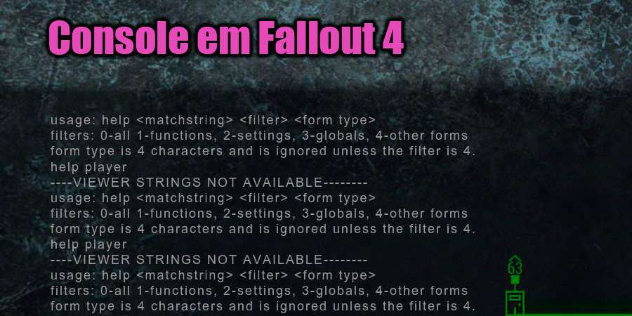 Console em Fallout 4
