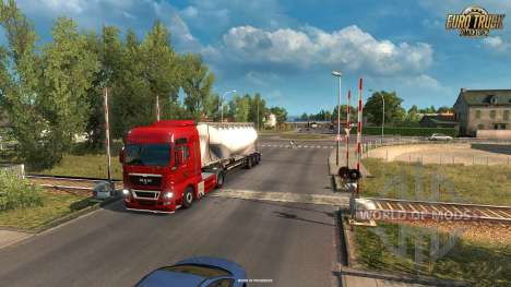 travessia Ferroviária na Vive La France de atualização para Euro Truck Simulator 2