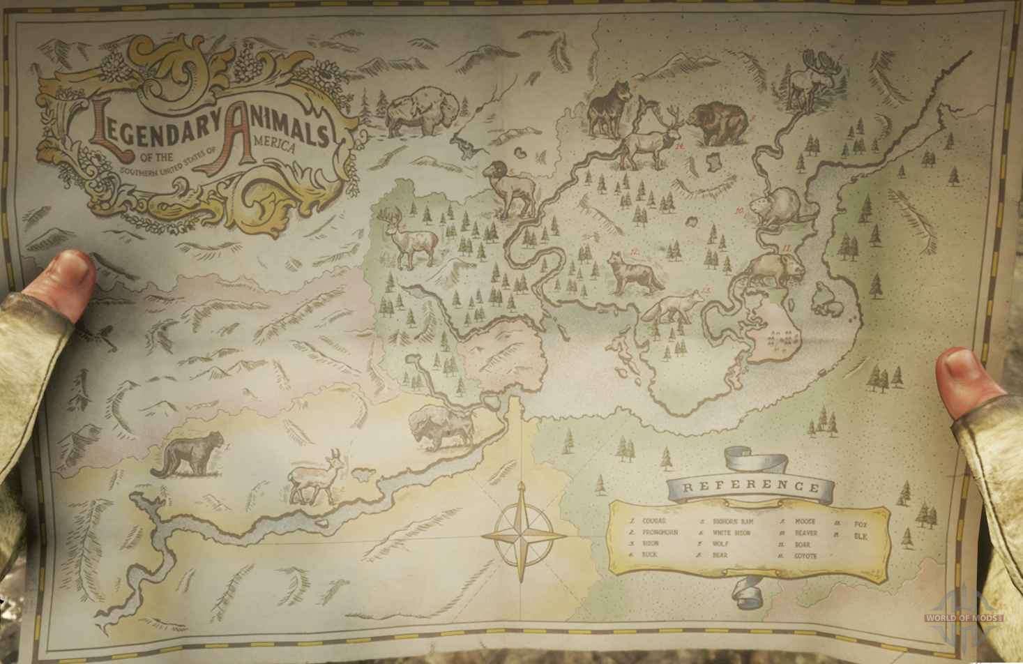 Mapa Red Dead Redemption II 30X40 cm - Escorrega o Preço