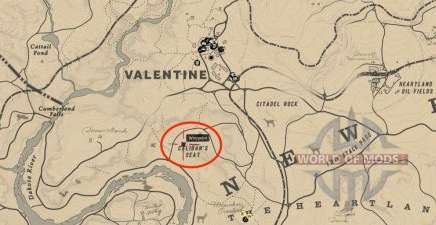 Treasure map Red Dead Redemption 2