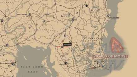 Treasure map Red Dead Redemption 2