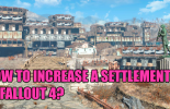 Por que a liquidação não cresce em Fallout 4?
