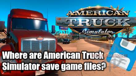 Onde encontrar American Truck Simulator salvar arquivos?