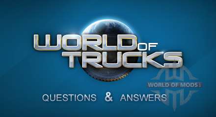 Respostas para as perguntas de jogadores sobre o World of Trucks e desenvolvedores de outros planos 