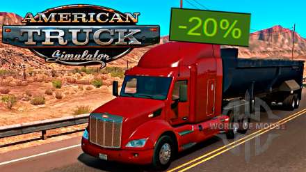 American Truck Simulator 20% de desconto na Steam