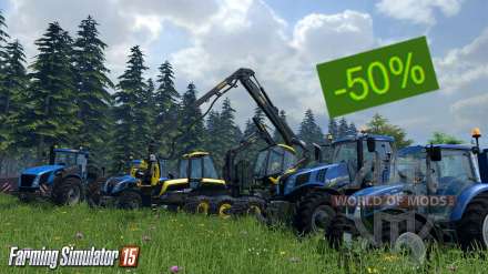 50% de desconto sobre o Farming Simulator 2015 no Vapor até 18 de junho