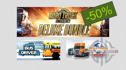 Euro Truck Simulator 2 - Deluxe Bundle 50% de desconto